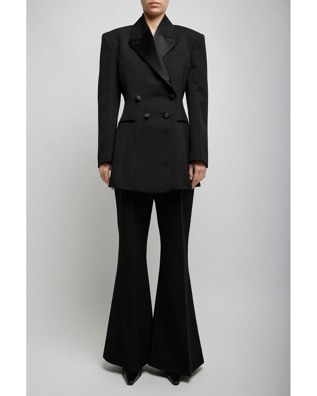 Givenchy Black Pleated Back Smoking Jacket