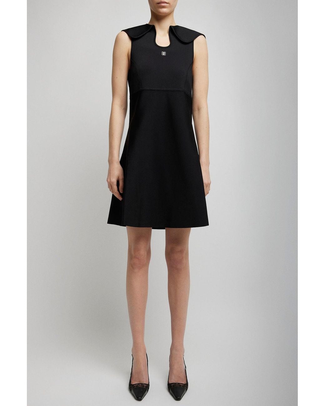 Givenchy Sailer Color Black Short Dress