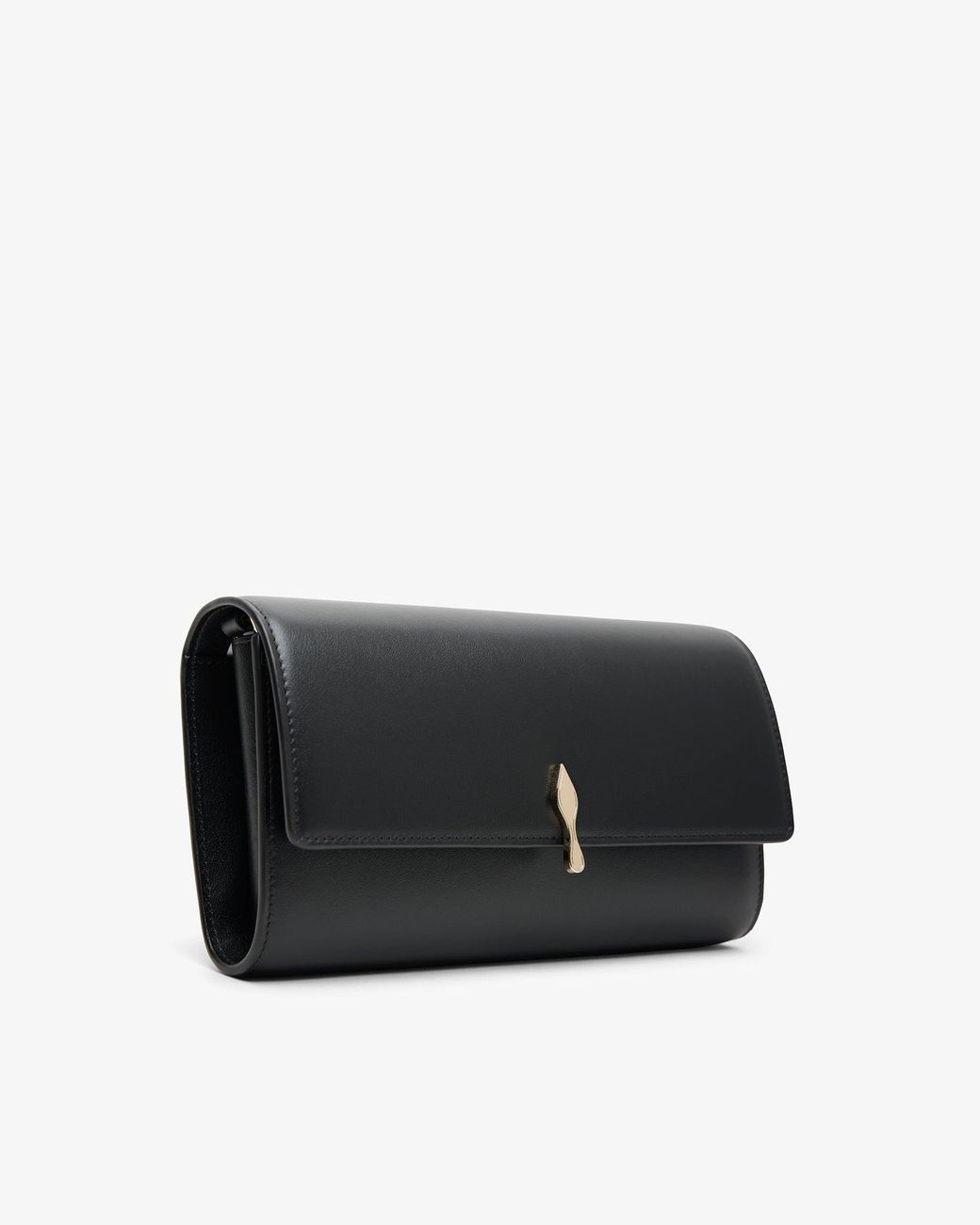 Christian Louboutin Black Bettina Wallet On A Chain Clutch