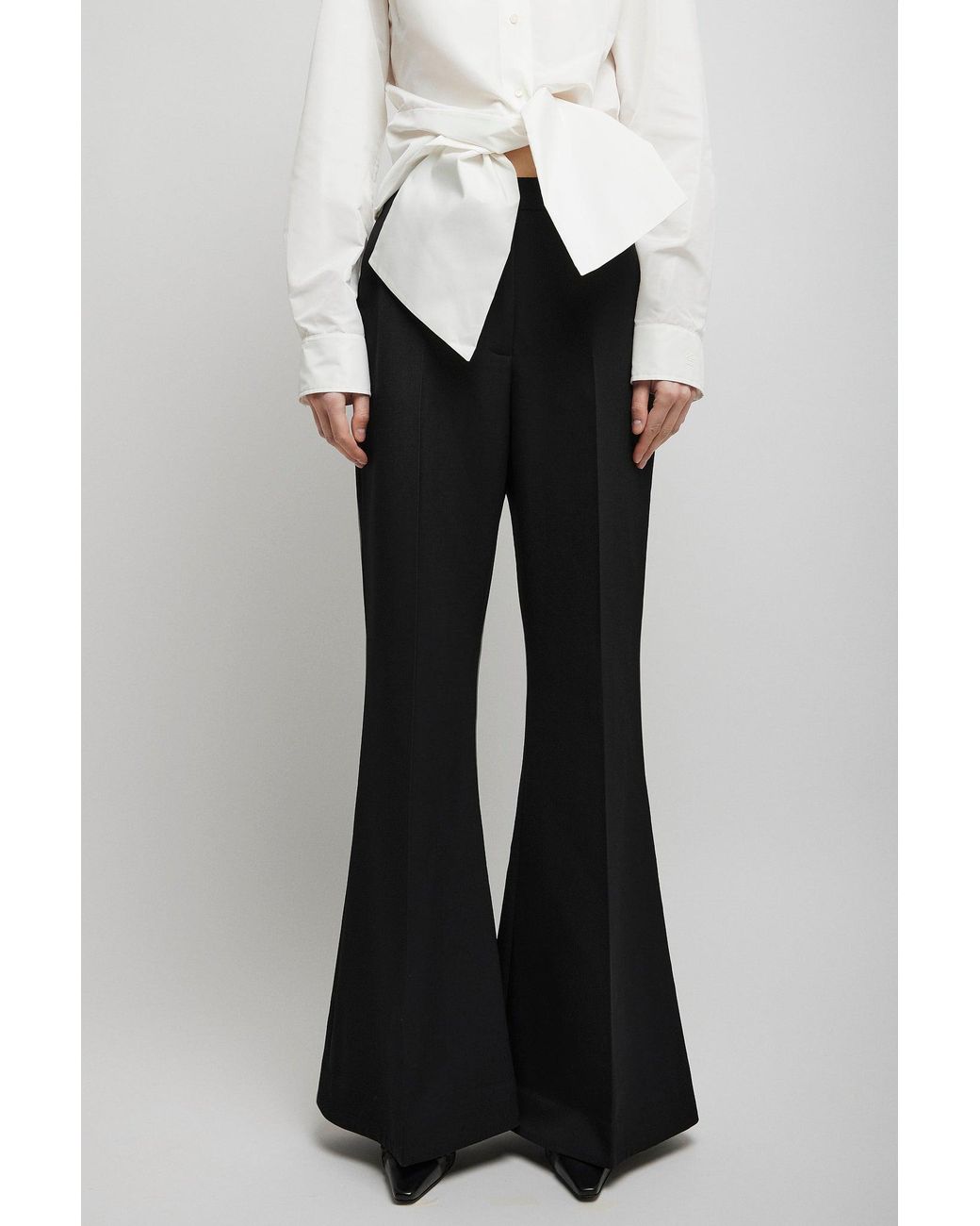 Givenchy Black Flaired Smoking Pants