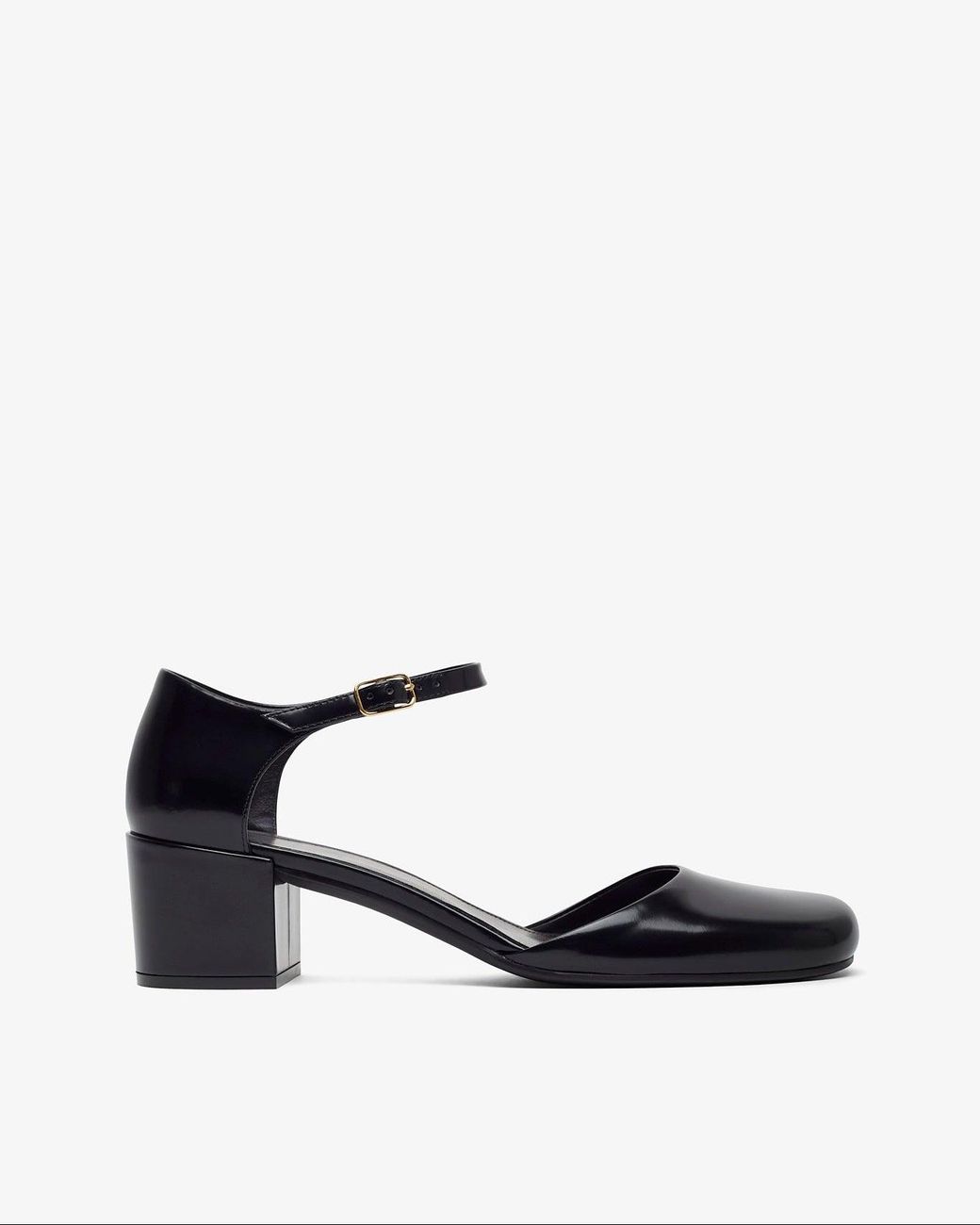 The Row White Penelope Ankle Strap Pumps