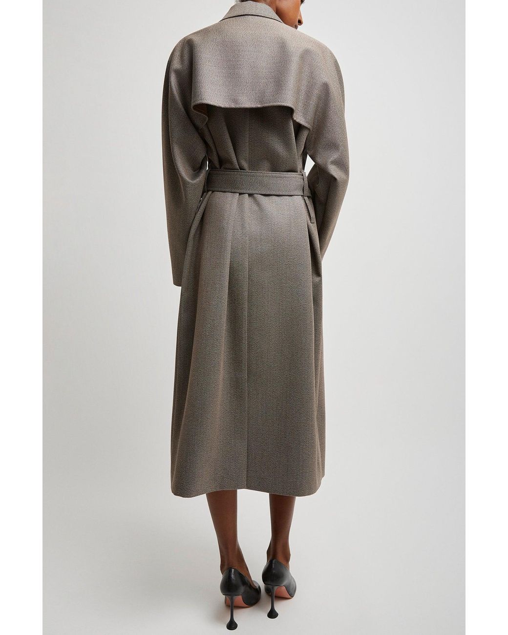 The Row Gray Rhydian Wool Gabardine Coat