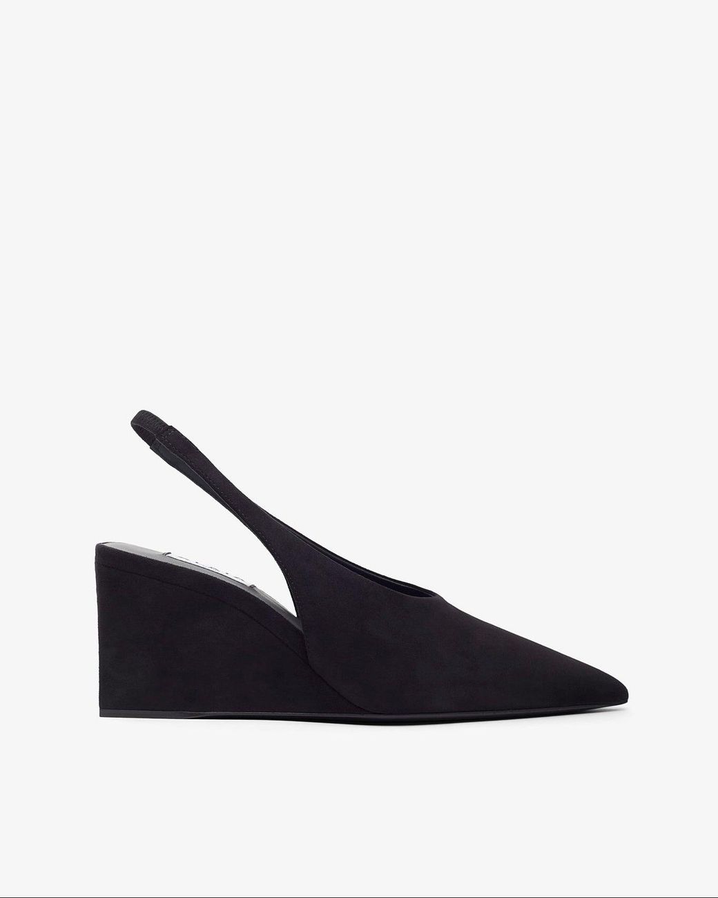 Alaïa Blue Black 90 Suede Slingback Wedges