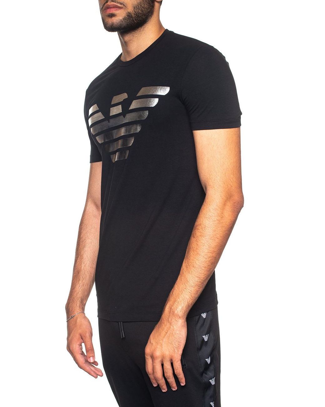 emporio armani eagle logo t shirt