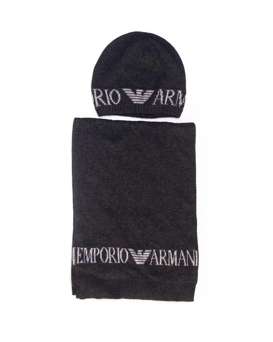 mens armani hat and scarf set