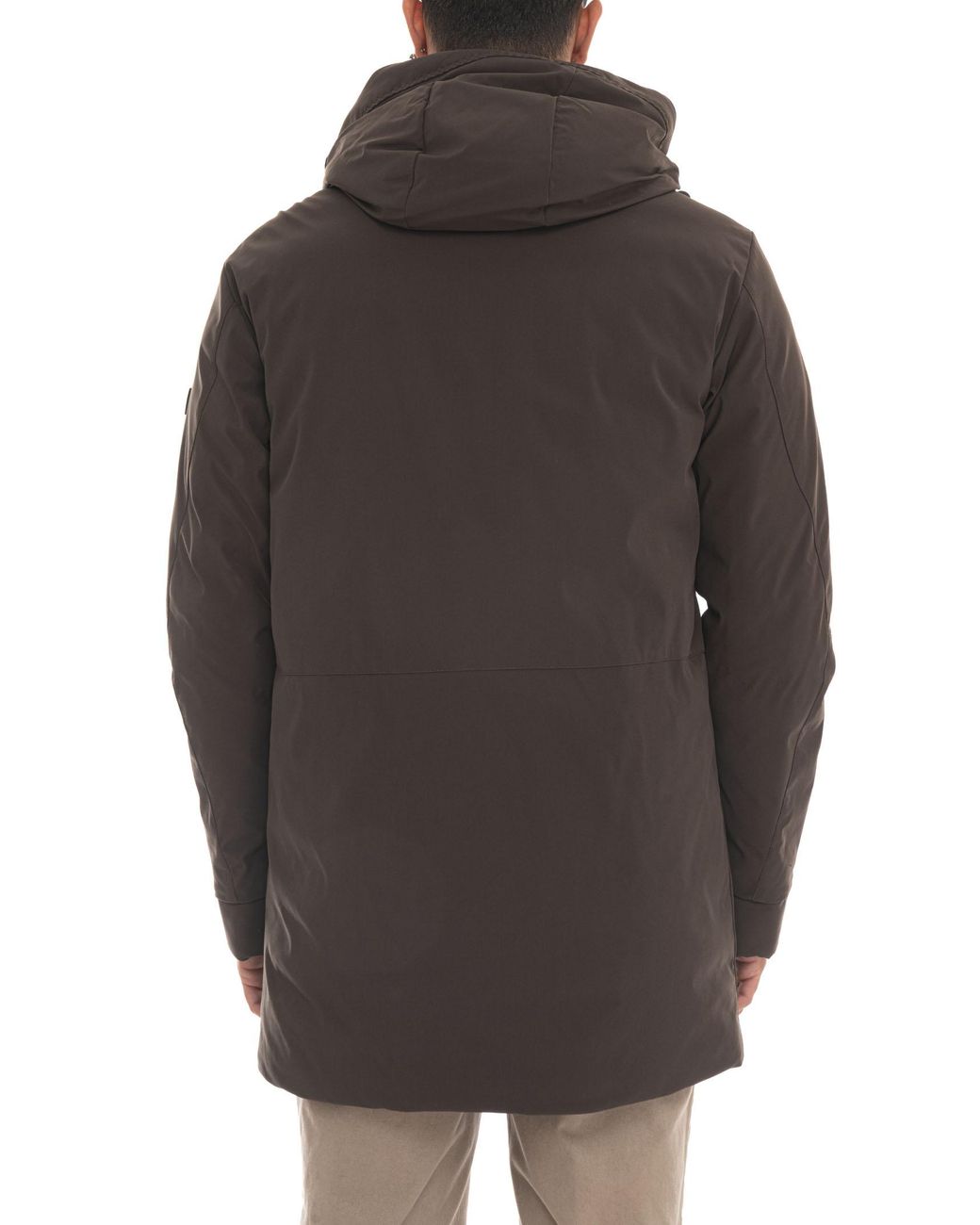 Giaccone con cappuccio METIDESRT01 di Peuterey in Gray da Uomo