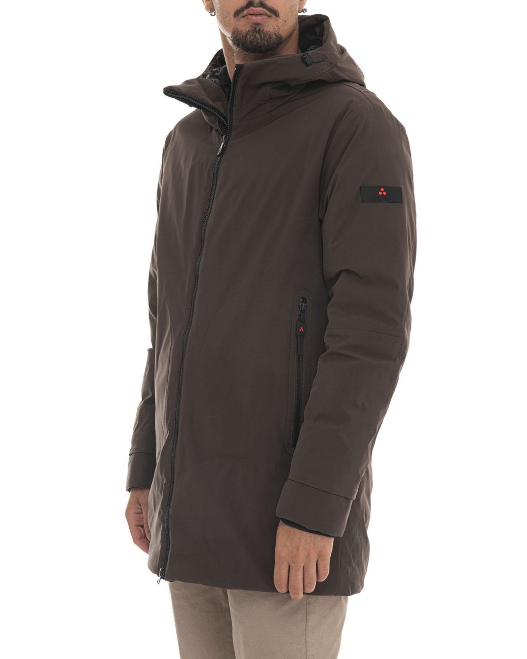 Giaccone con cappuccio METIDESRT01 di Peuterey in Gray da Uomo