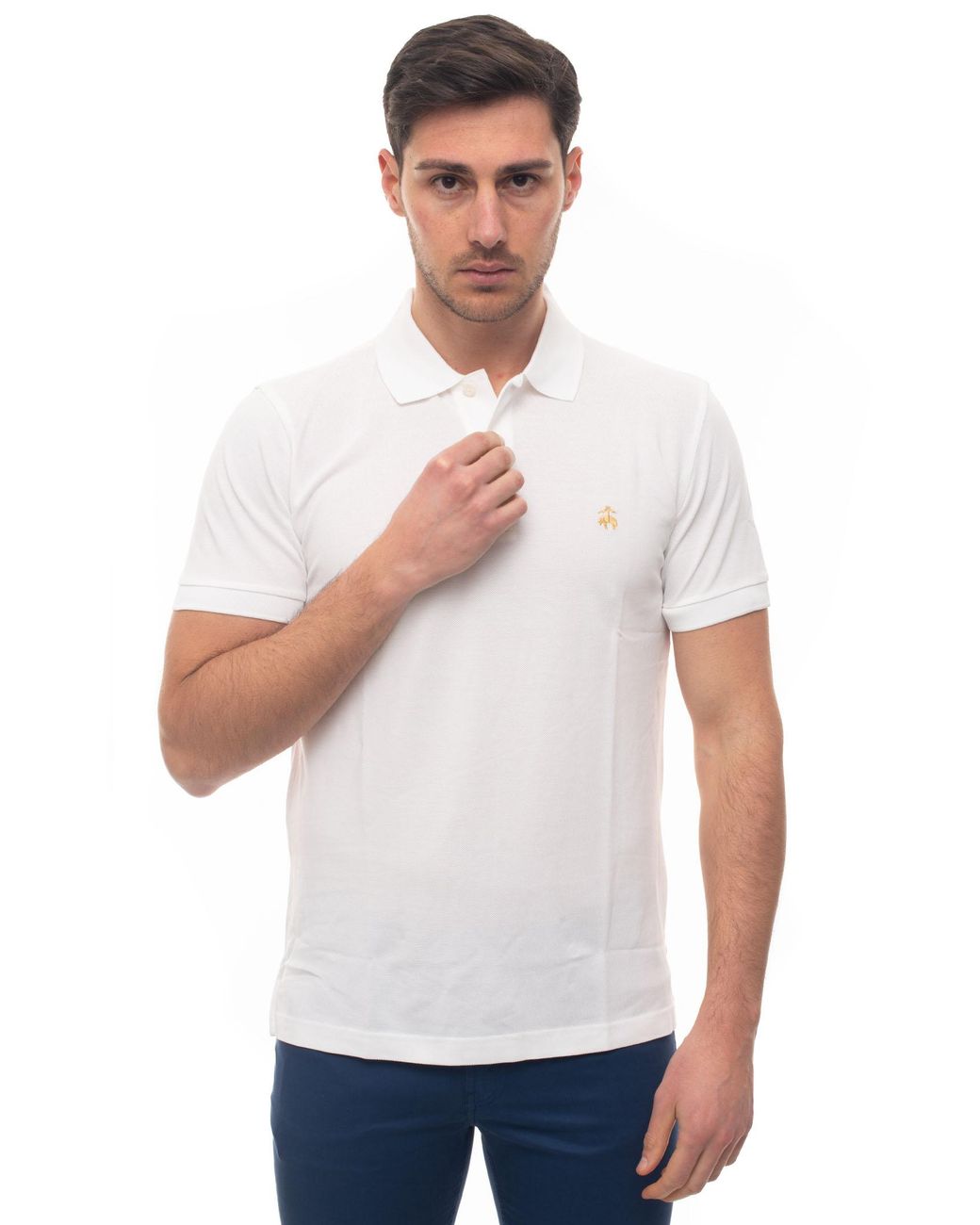 brooks brothers white polo shirt