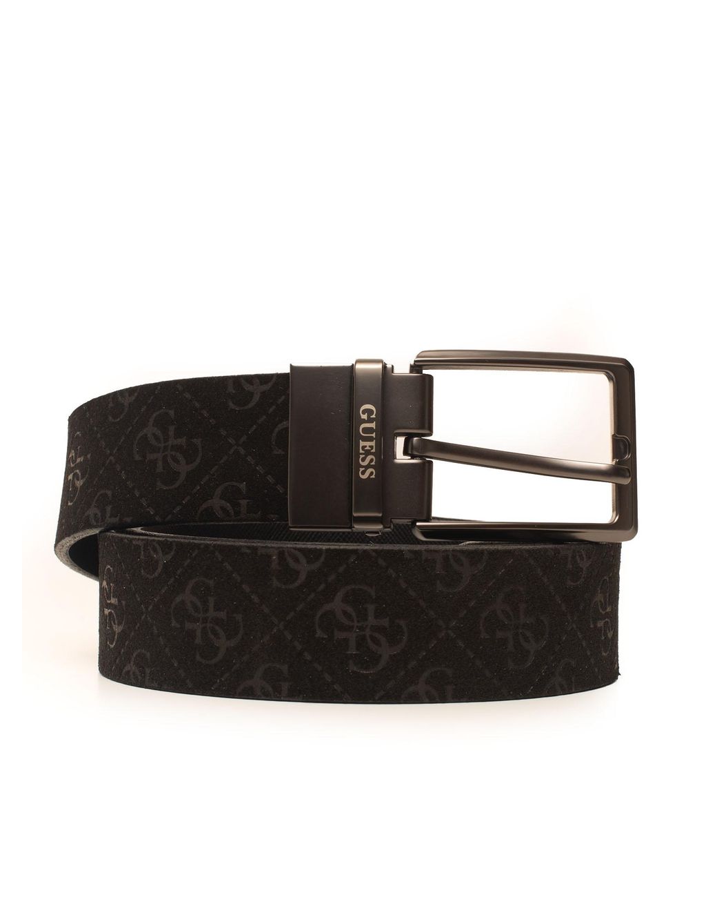 Guess Leather Belt Black Leather for Men Lyst