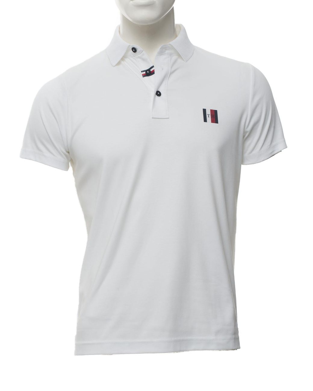 tommy hilfiger white polo shirt