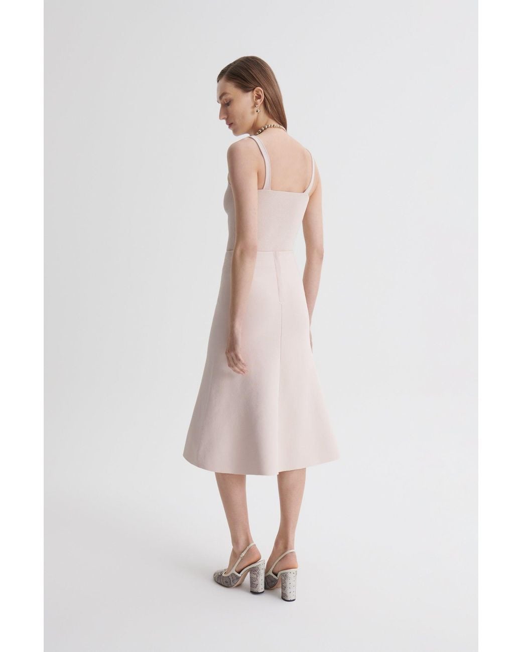 Scanlan Theodore Crepe Knit Square Camisole in Pink
