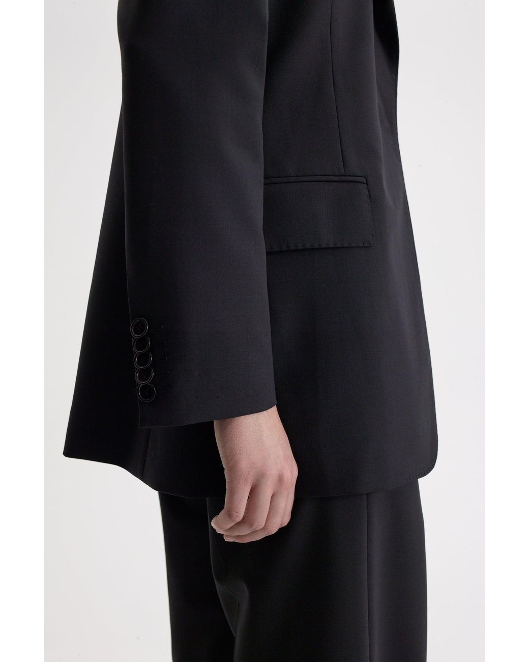 Scanlan Theodore Black Soft Single Breasted Jacket