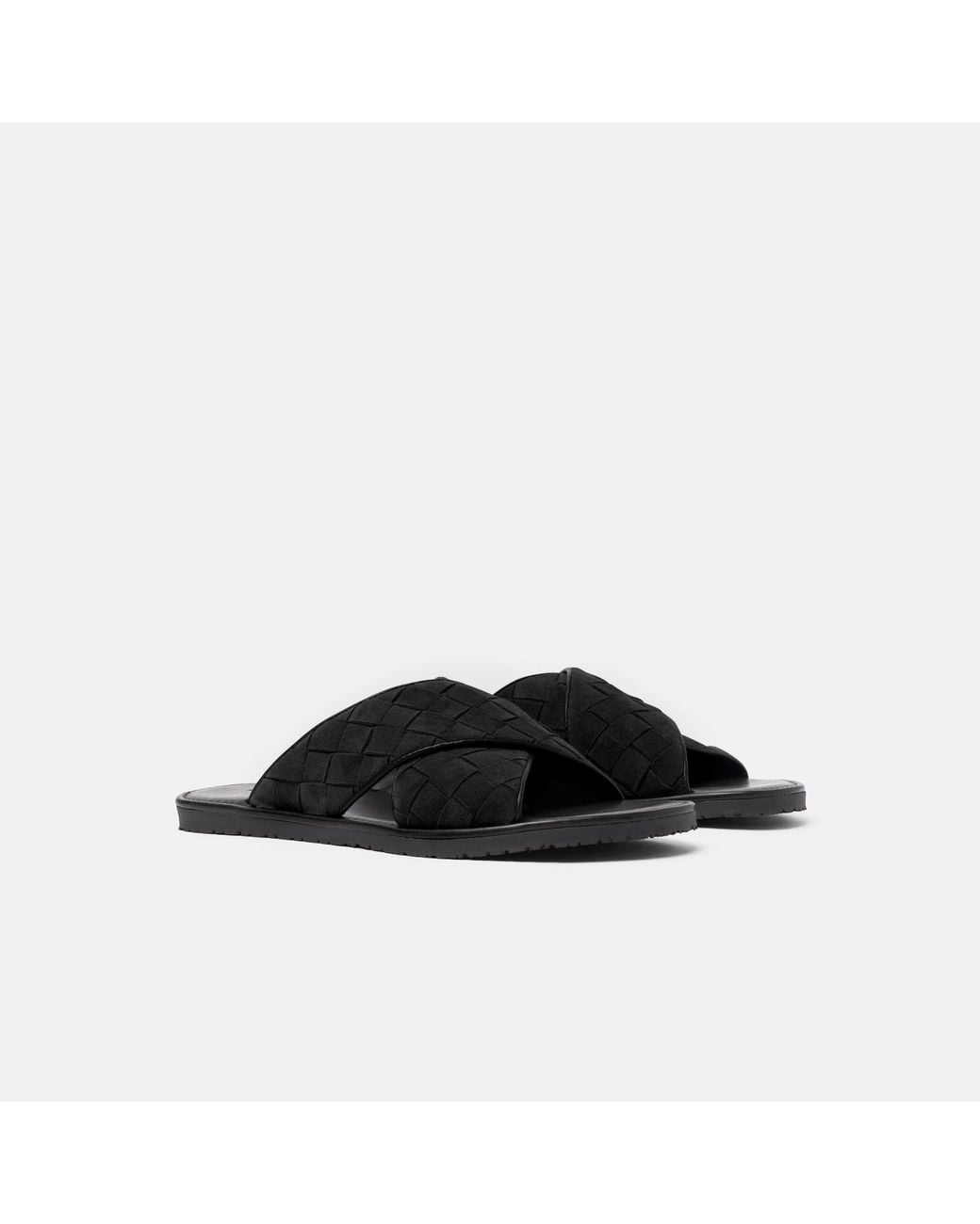 Scarosso Black Ettore Suede Woven for men