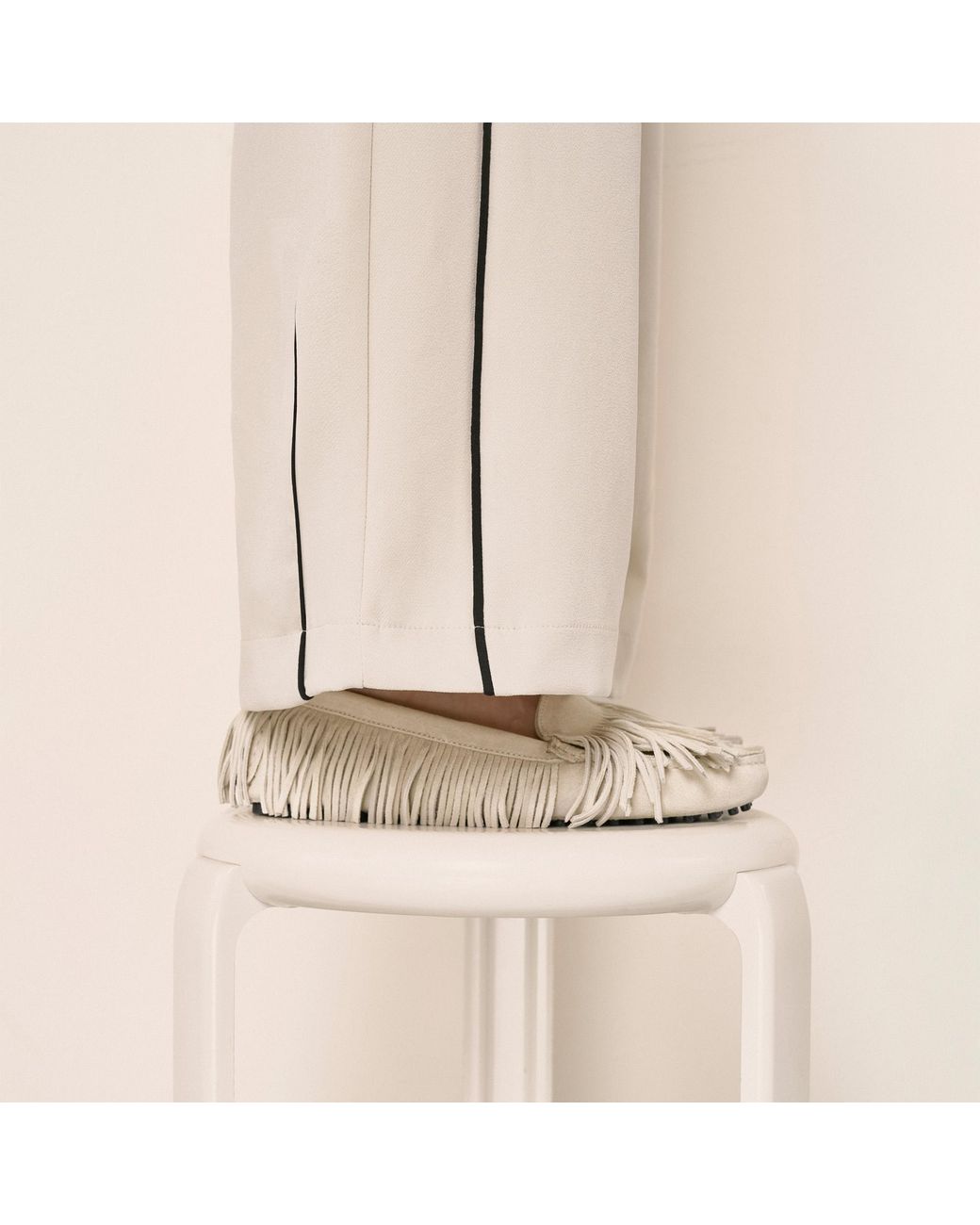 Scarosso Natural Maya Cream Suede