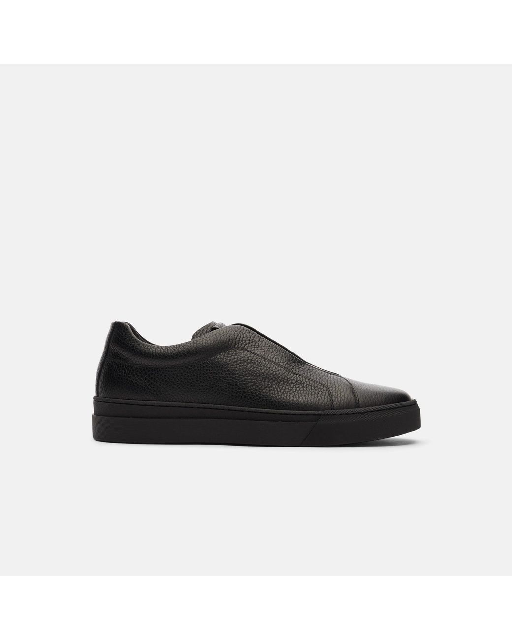 Scarosso Luca Black Grain Sneakers for men