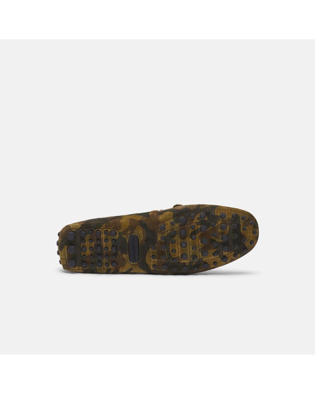 Scarosso Green James Camo Suede Driving Shoes for men