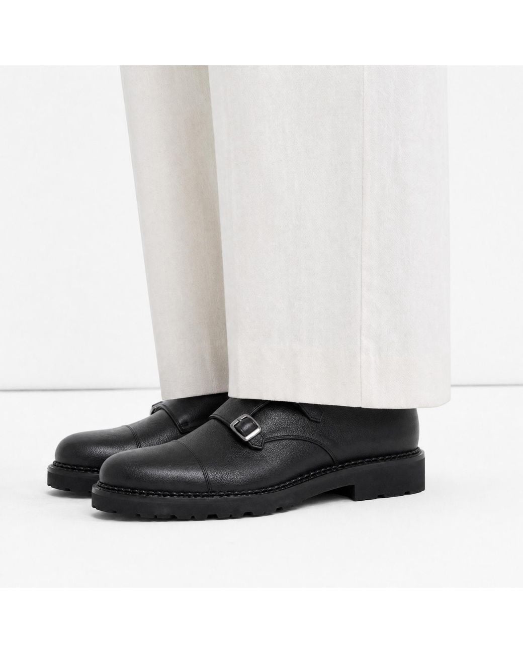 Scarosso Black Oswald Grain for men