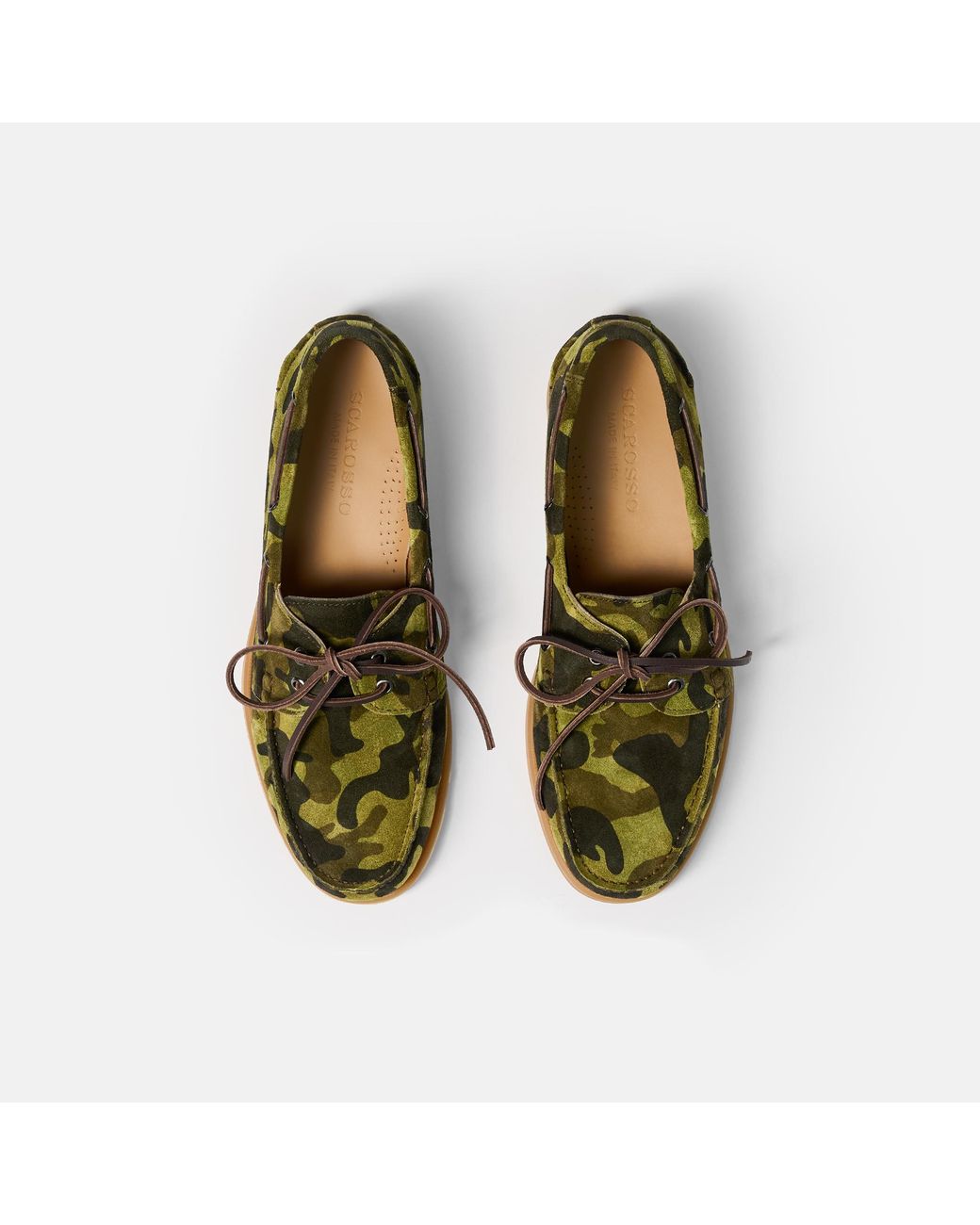 Scarosso Green Morgan Camo Suede for men