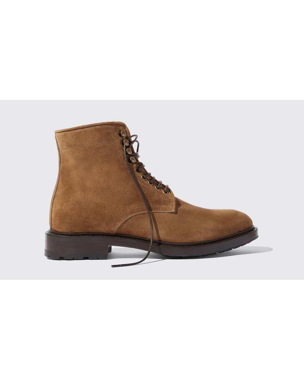 SCAROSSO Boots William Ii Tan Suede Suede Leather in Tan - Suede (Brown)  for Men - Lyst