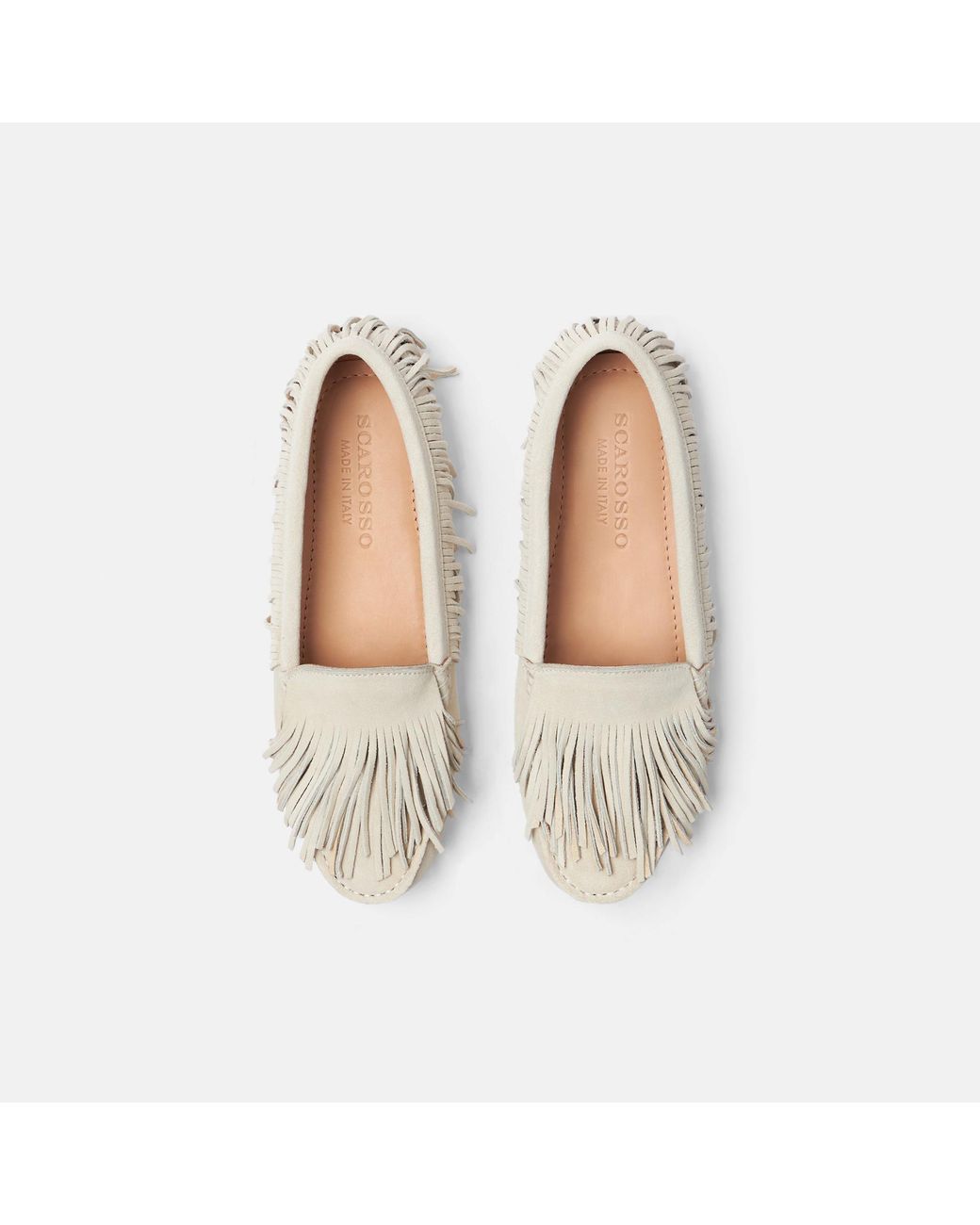 Scarosso Natural Maya Cream Suede