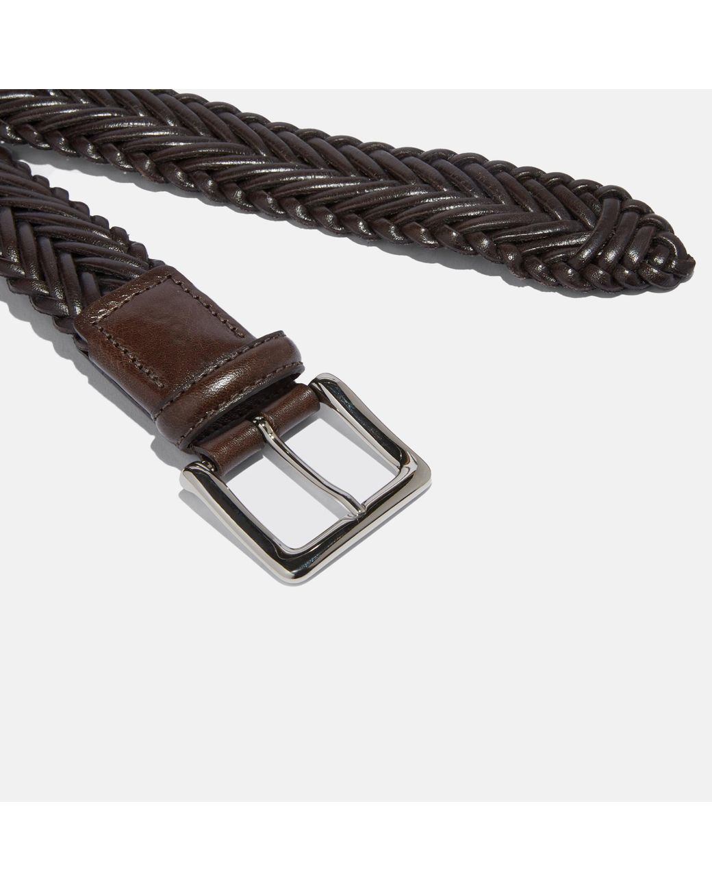 Scarosso Black Cintura Marrone Intrecciata for men