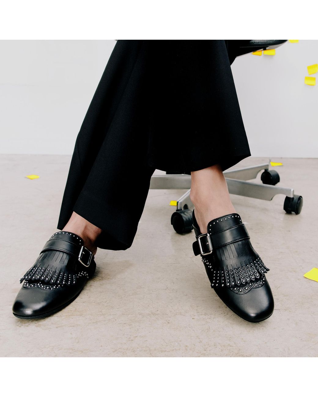 Scarosso Black Gaia Studded