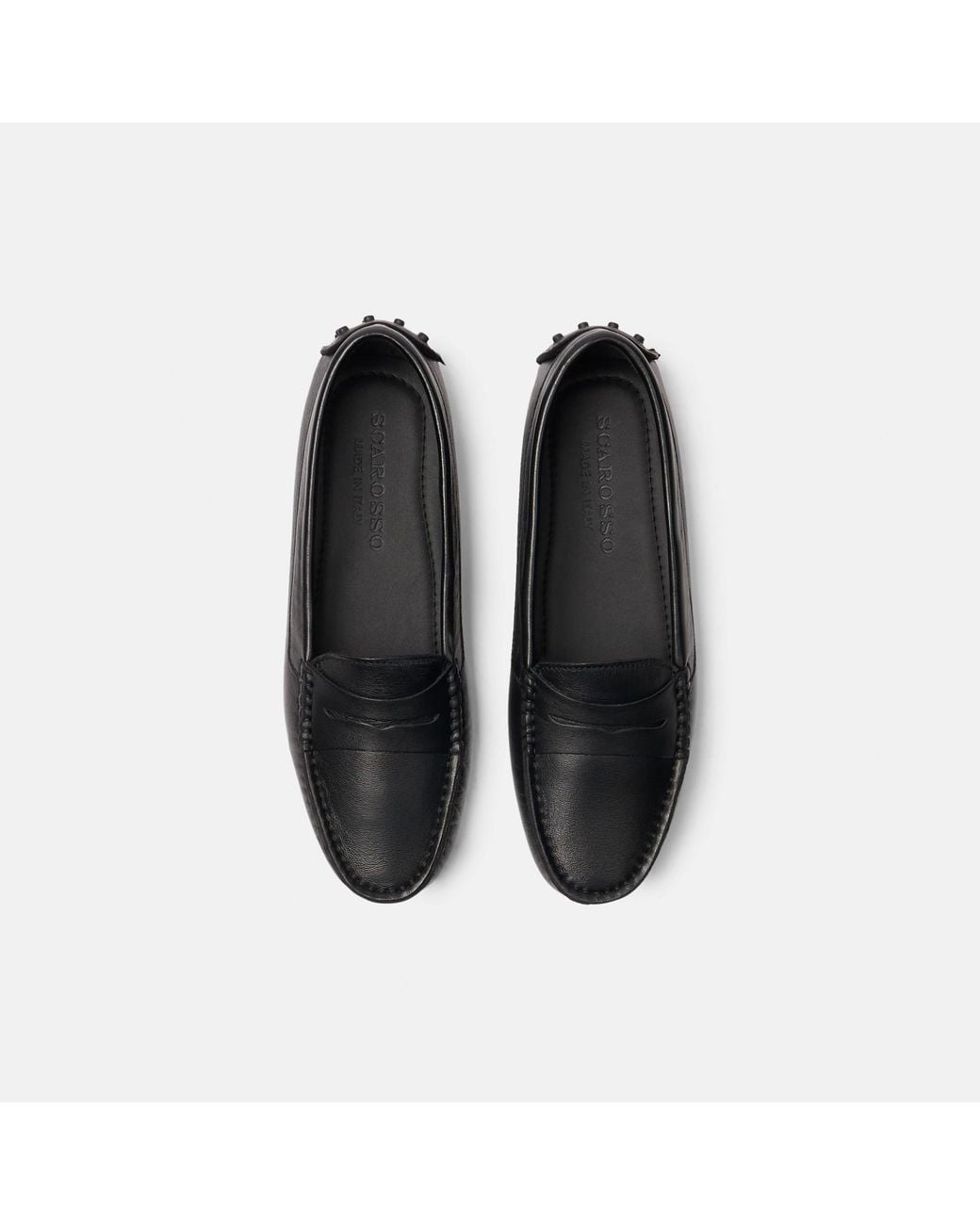 Scarosso Ashley Black Driving Shoes