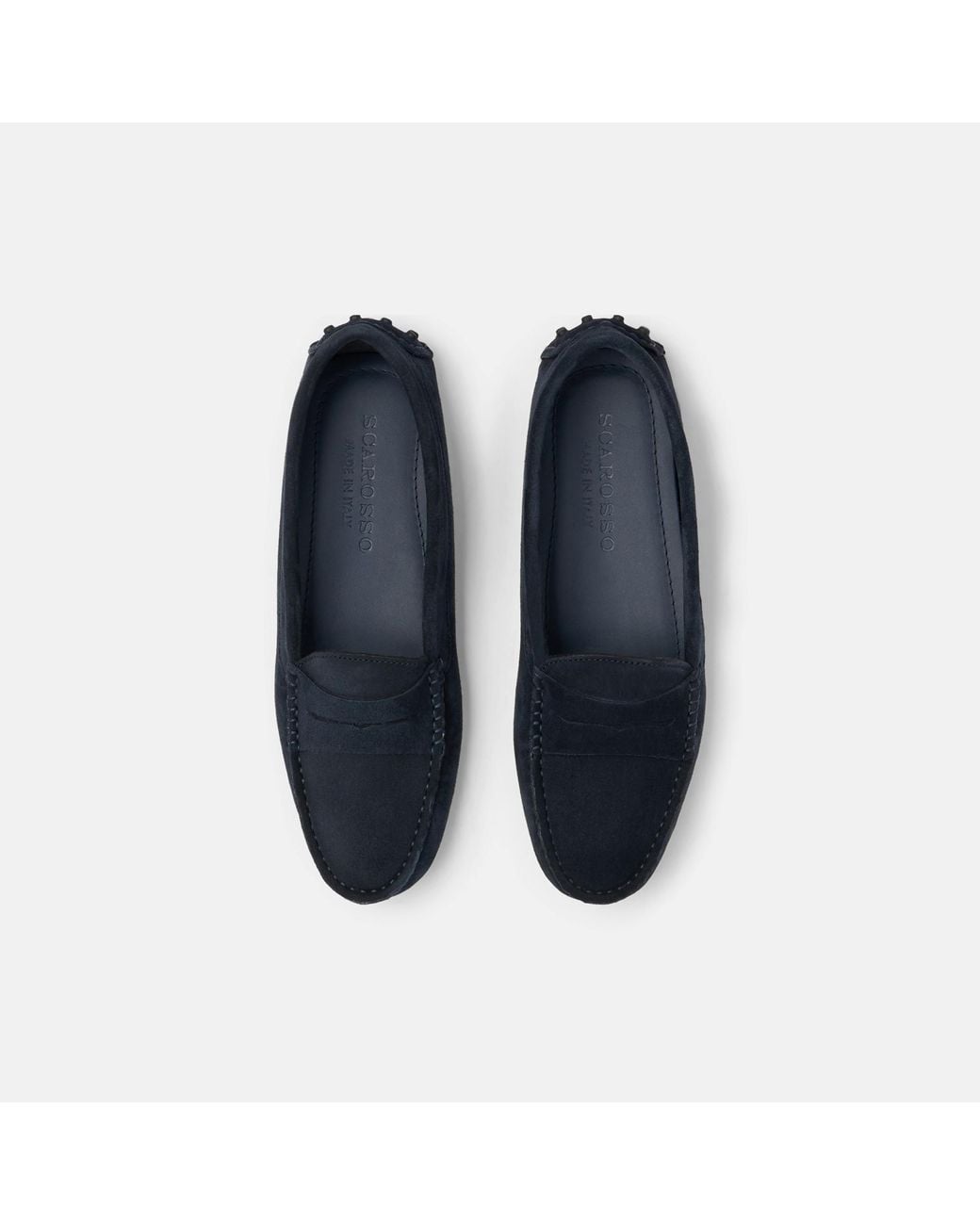 Scarosso Ashley Blue Suede Driving Shoes