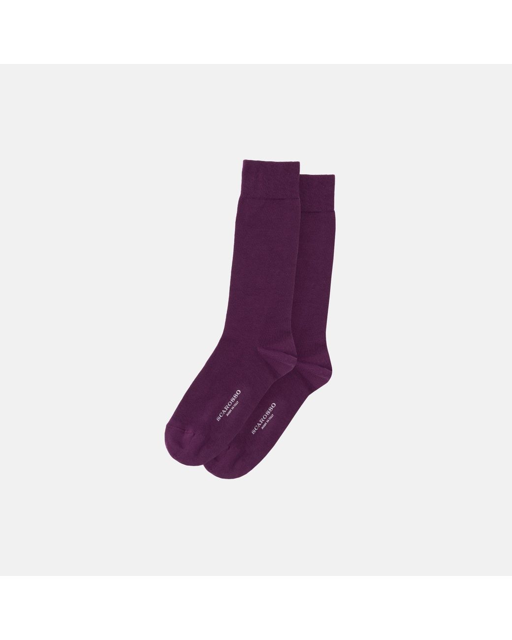 Scarosso Purple Cotton Socks for men