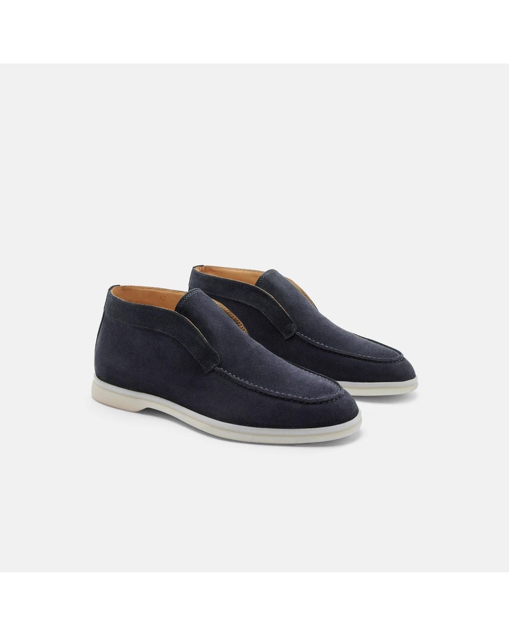 Scarosso Leonardo Blue Suede Boots for men