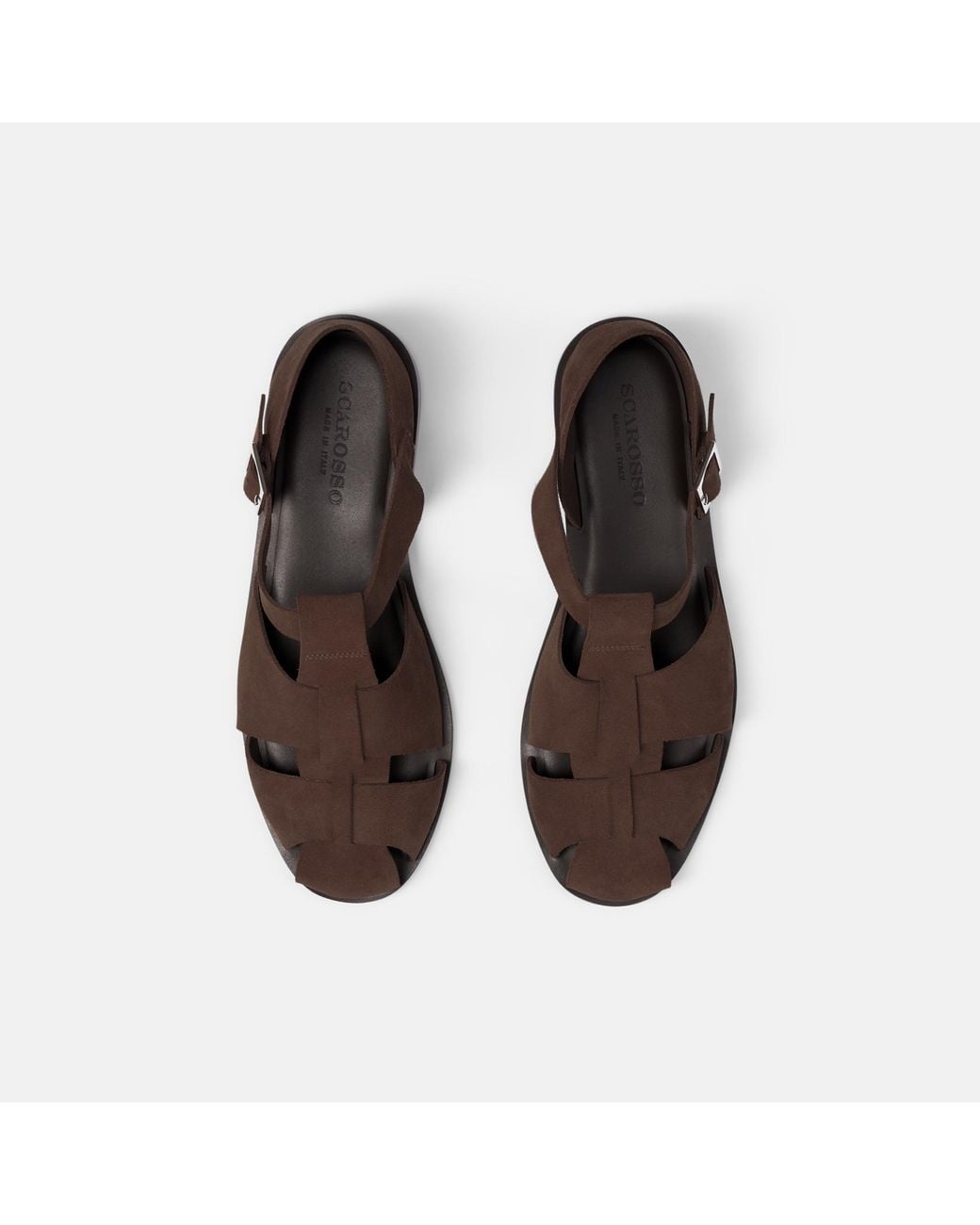 Scarosso Apollo Braun Veloursleder in Brown für Herren