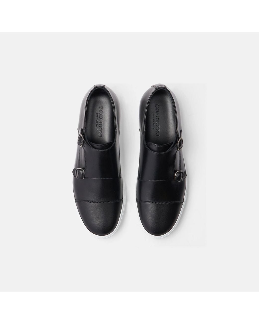 Scarosso Black Sneakers Fabio Nero Calf Leather for men