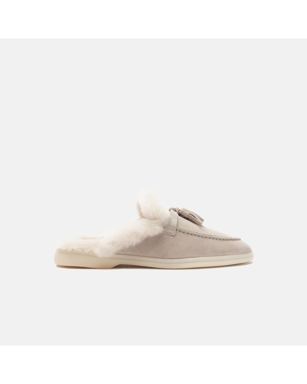 Scarosso Natural Lucrezia Fur Sand Suede