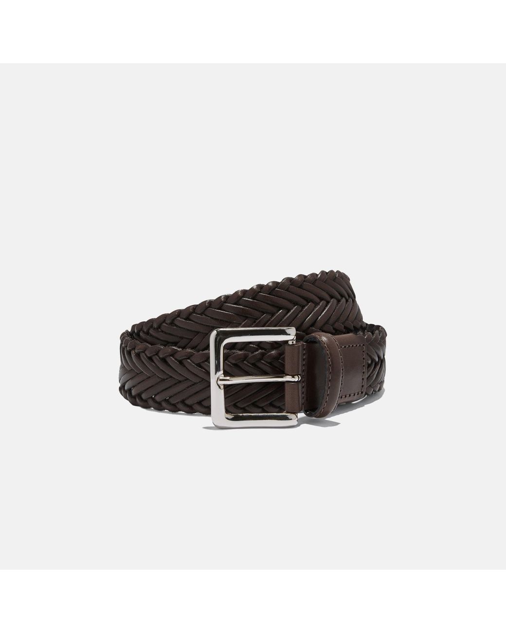 Scarosso Black Cintura Marrone Intrecciata for men