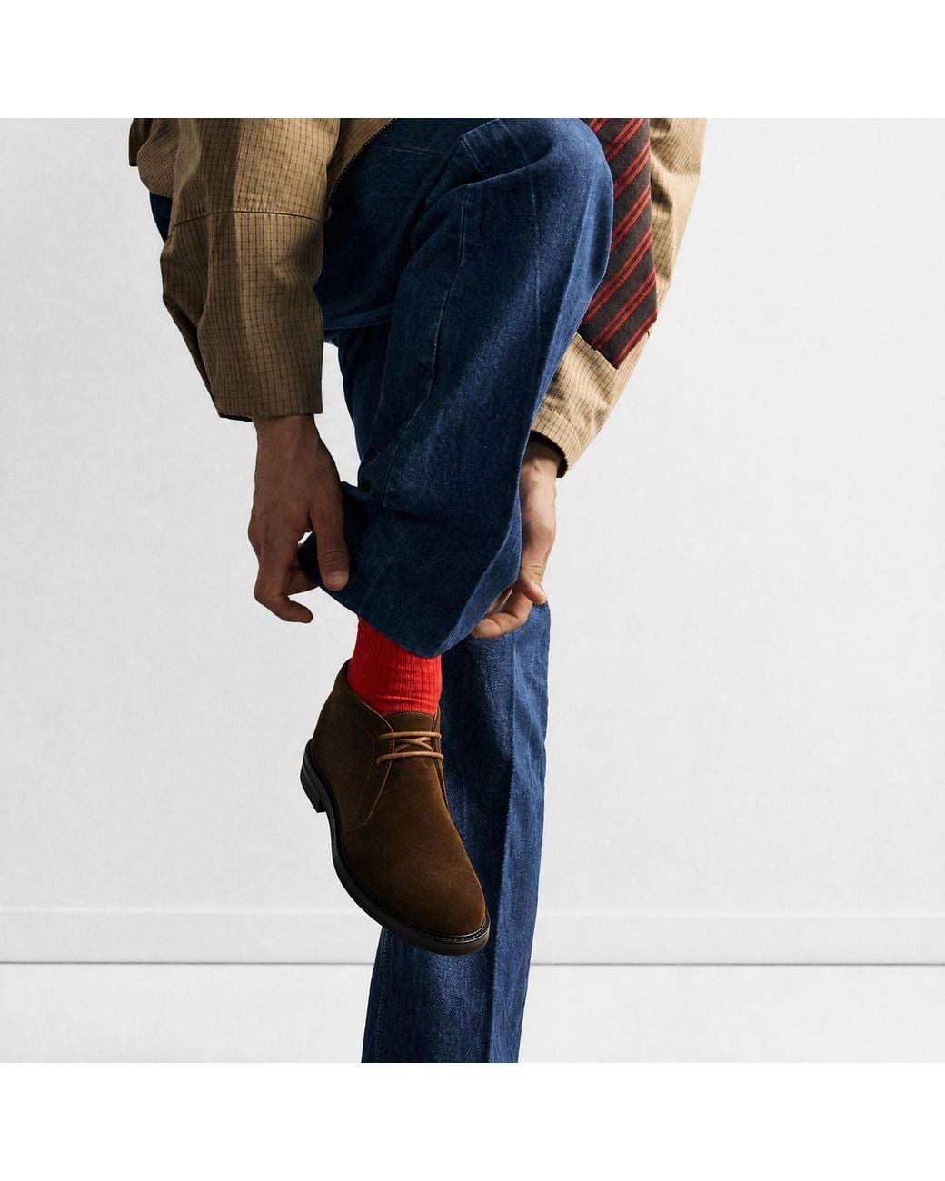 Scarosso Brown Roger Tobacco Suede for men