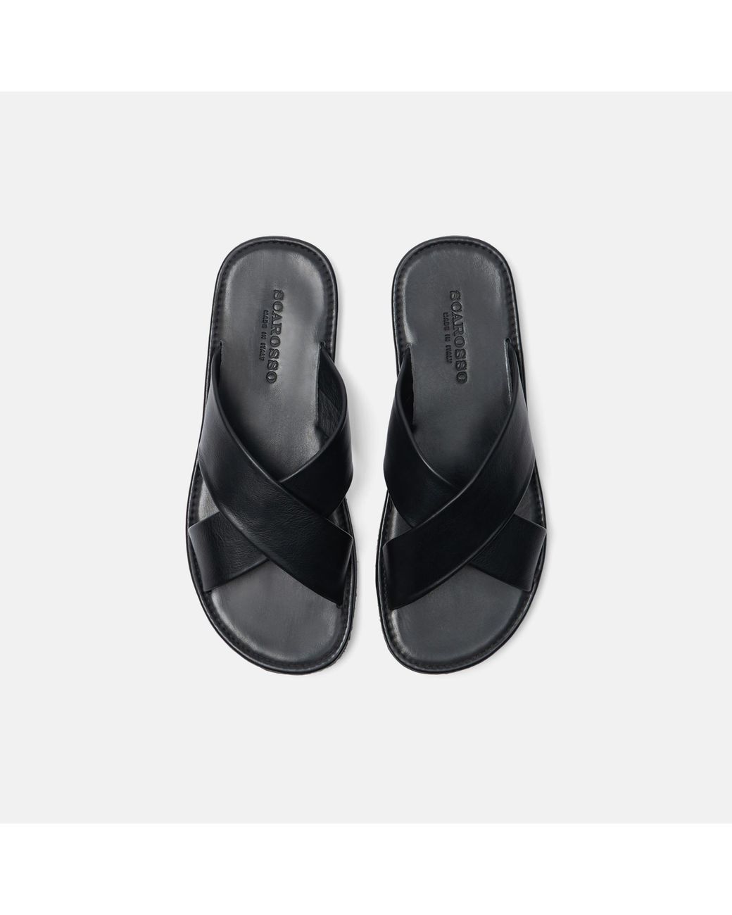 Scarosso Black Adriano Nero Sandals for men