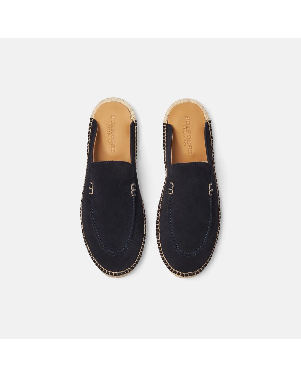 Scarosso Black Manuel Blue Suede Espadrilles for men