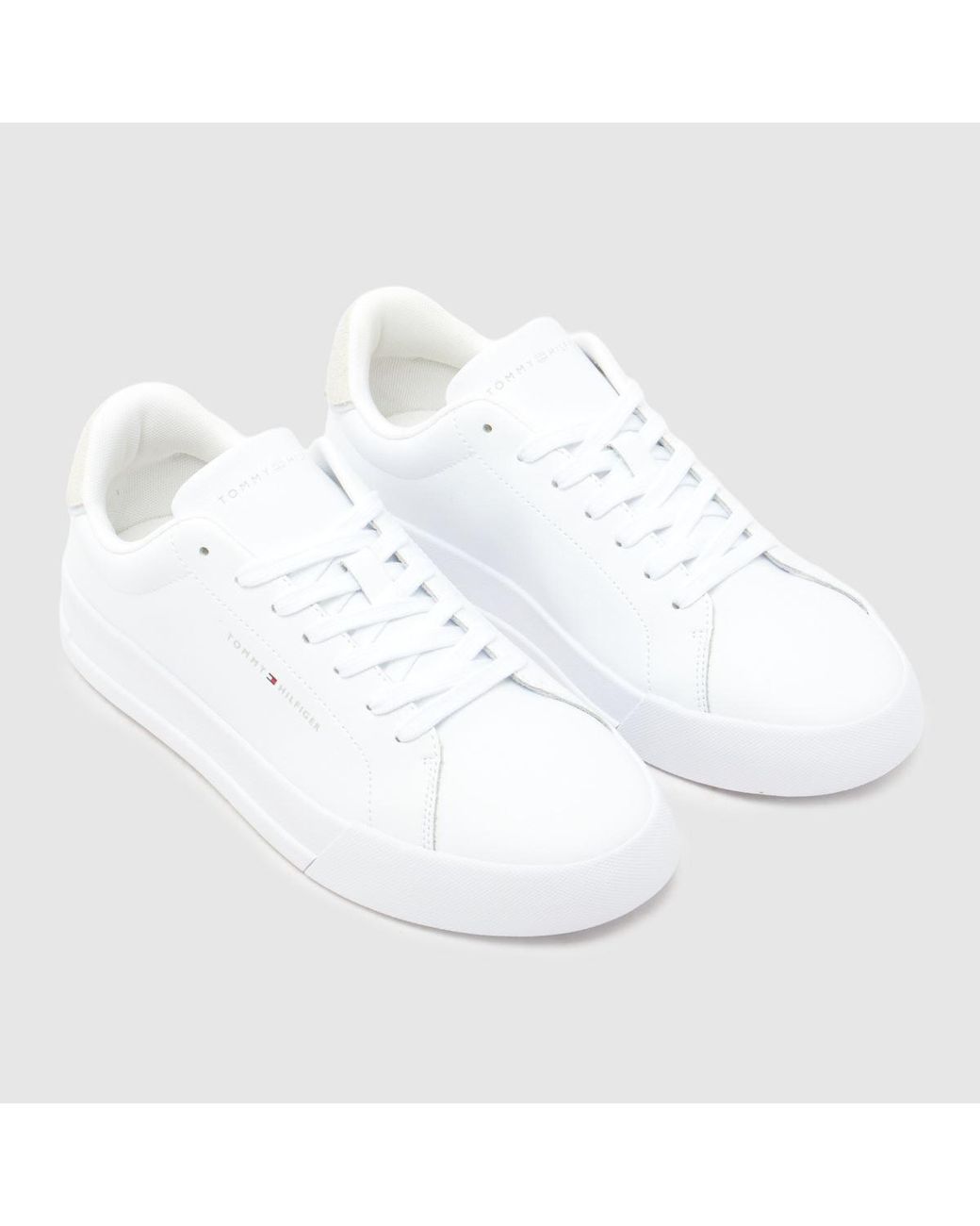 Tommy Hilfiger White Tommy Hilfiger Court Core Trainers for men