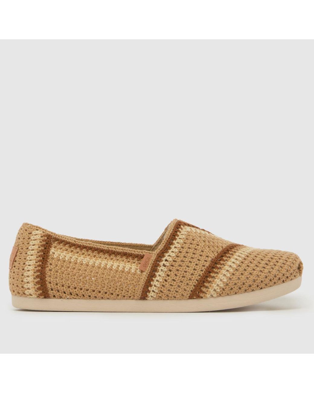 TOMS Brown Alpargata Classic Flats