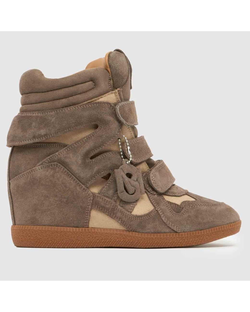 Steve Madden Brown Mavis Wedge Trainers