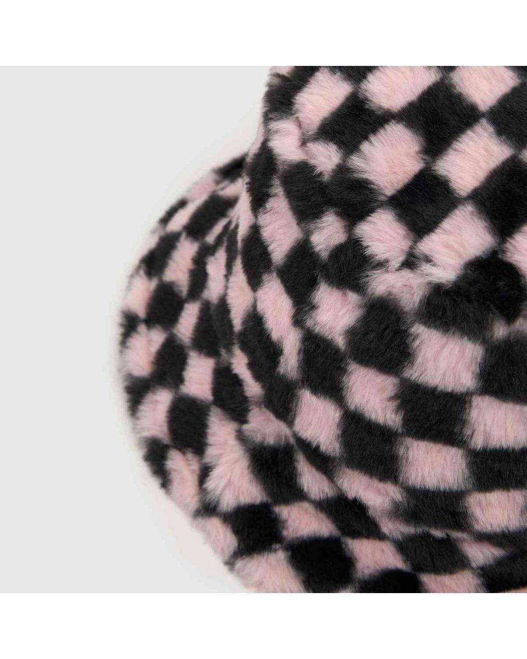 Kangol Brown Faux Fur Bucket Hat