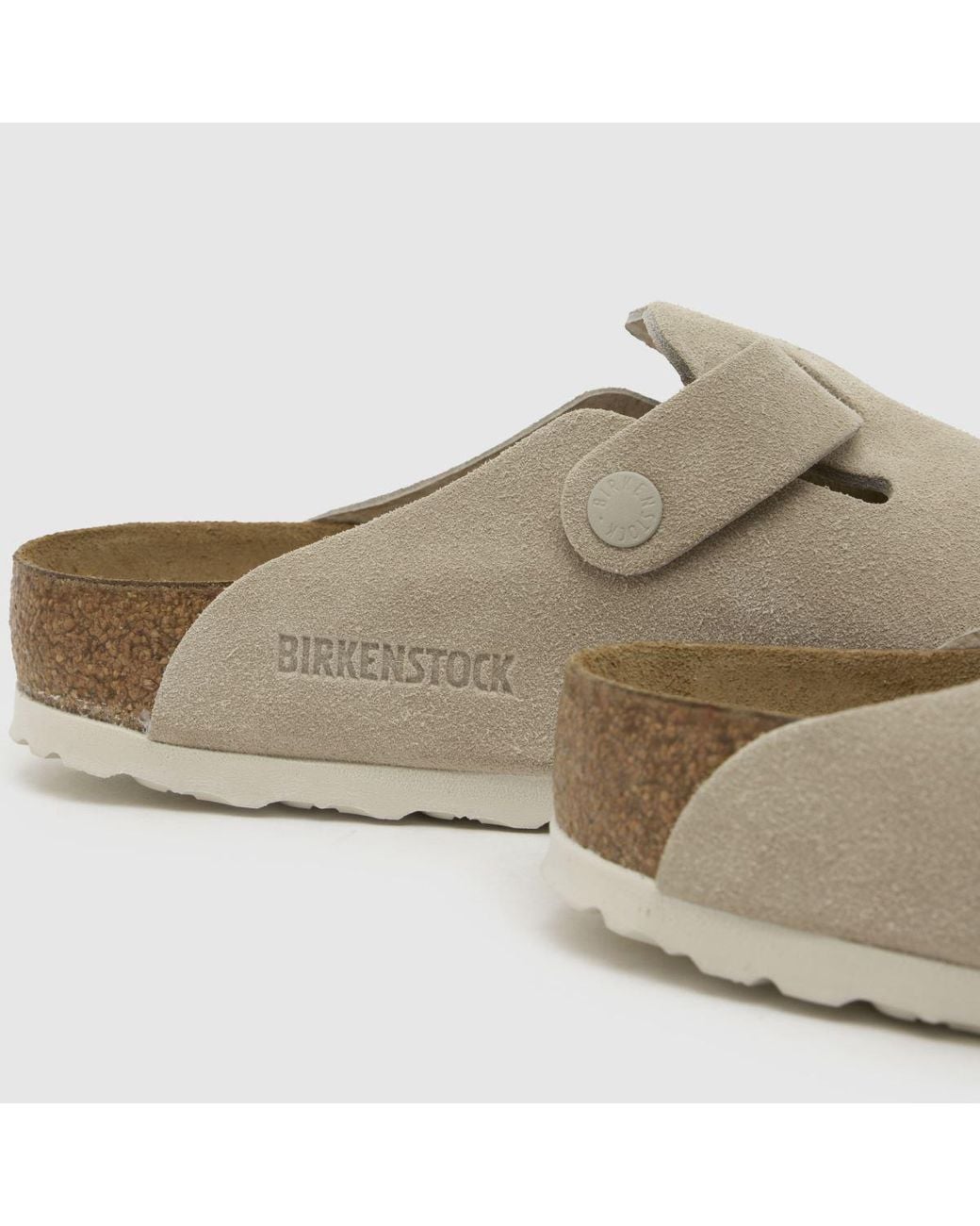 Birkenstock Natural Boston Clog Sandals for men