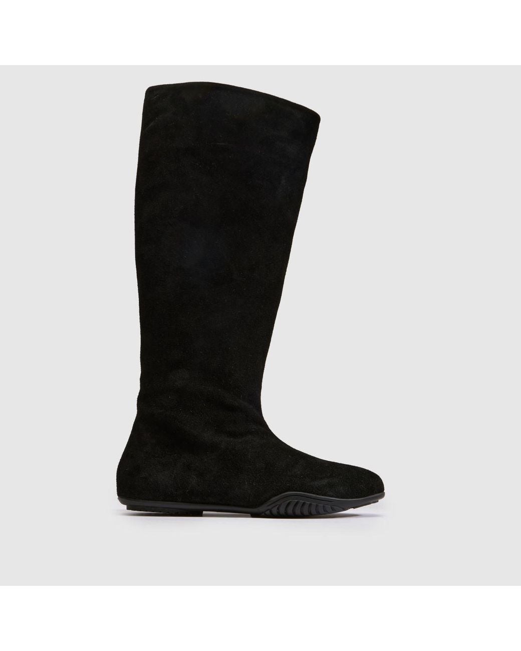 Schuh Black Dahlia Suede Sporty Knee Boots