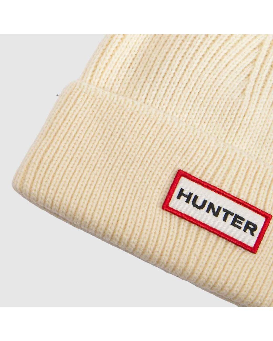 Hunter Natural S Boot Acksley Knit Ribbed Beanie