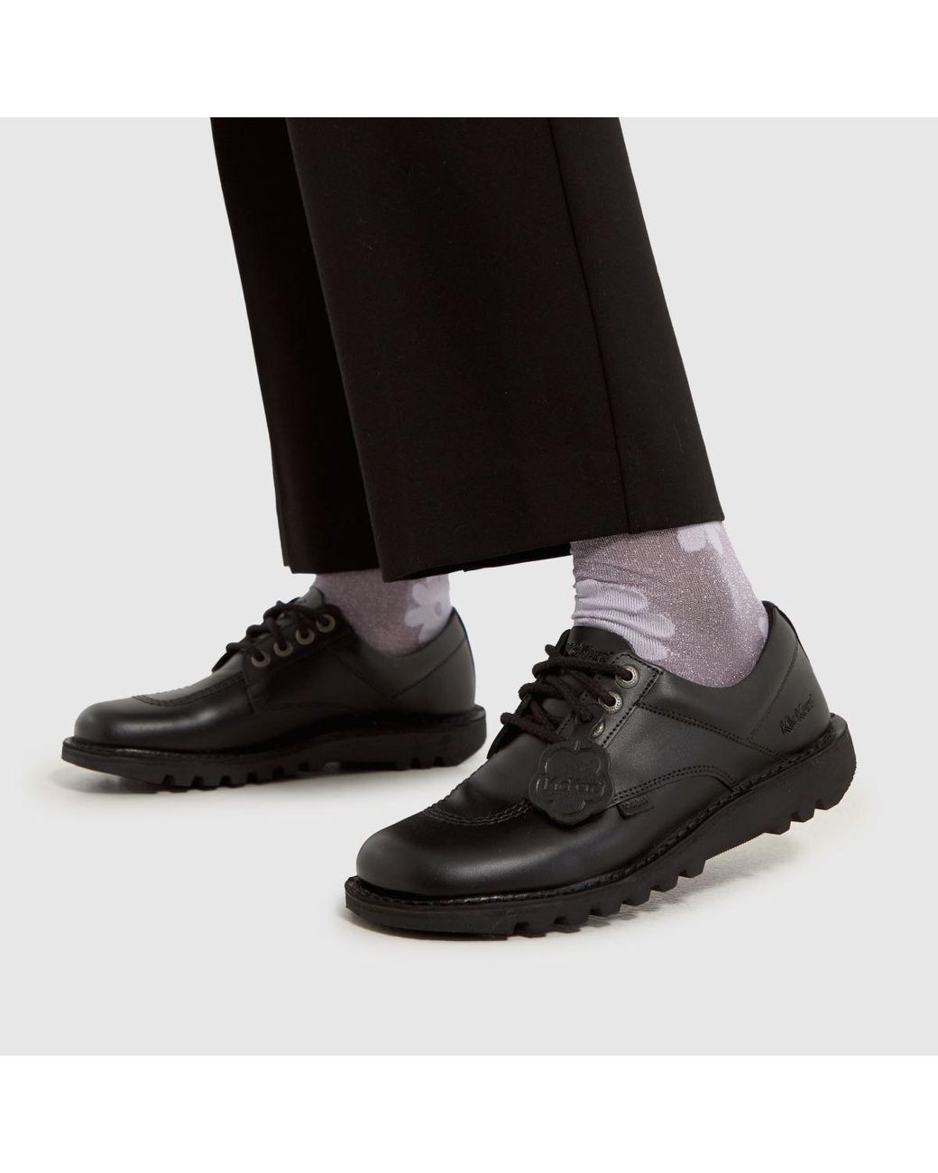 Kickers Black Kick Lo Mono Flat Shoes