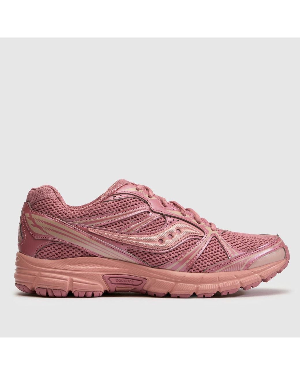 Saucony Pink Grid Legacy Trainers