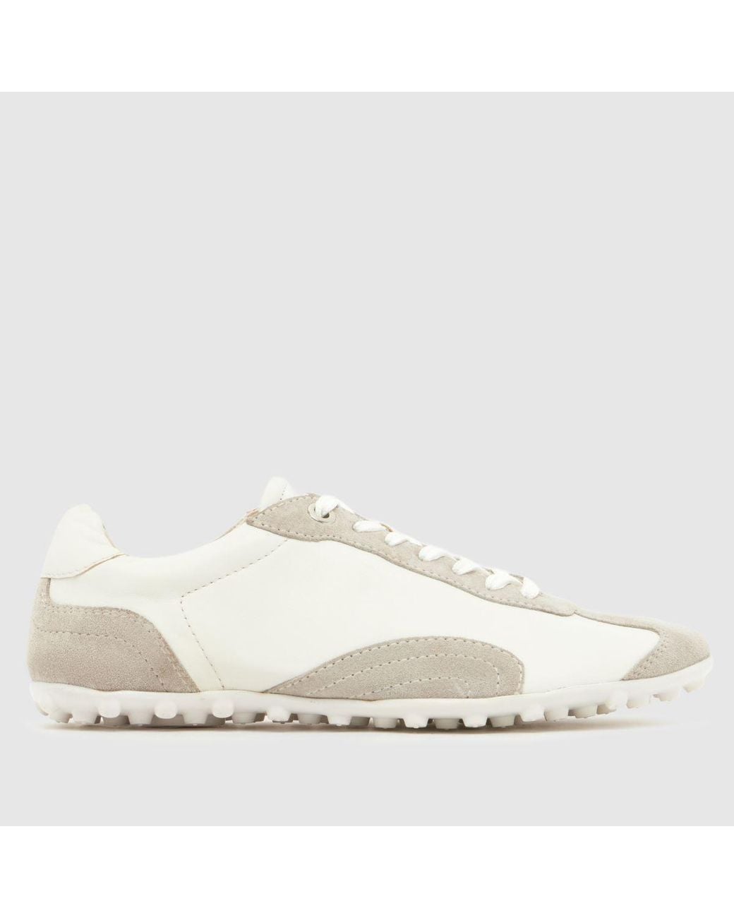 Schuh White Milan Slim Sole Trainers