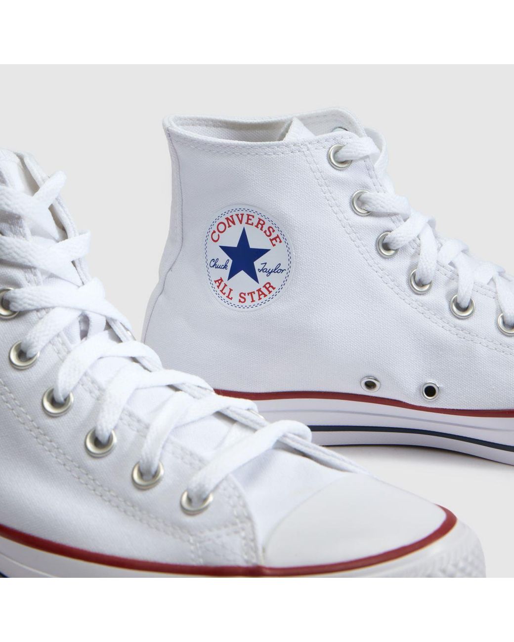 Converse White All Star Hi Trainers for men