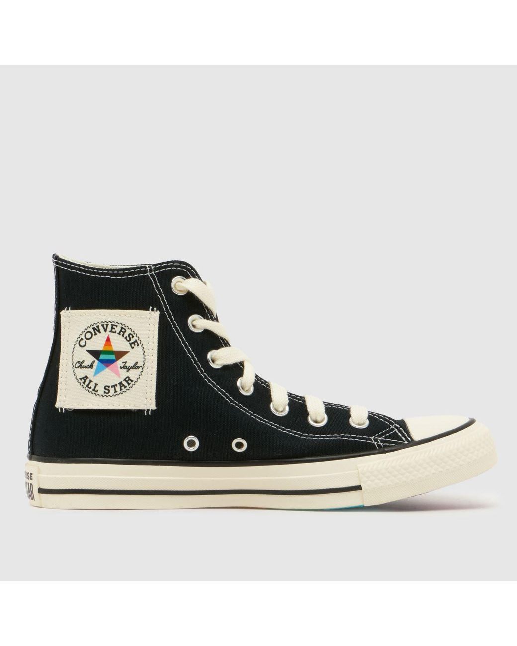 Converse Black All Star Hi Pride Trainers