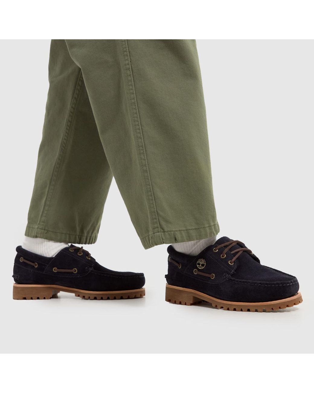 Timberland Authentic Handsewn Boat Shoes in Blue for Men | Lyst UK